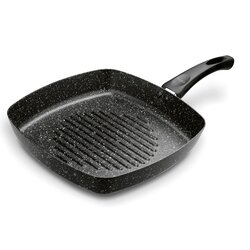 Patelnia grillowa marmurkowa Tadar Marmara Black 26 cm bez indukcji