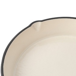 Patelnia żeliwna emaliowana Konighoffer 28 cm okrągła wiśniowa