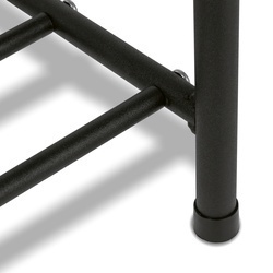 Regał na buty stalowy Konighoffer Arco 63 x 28 x 61 cm 3 poziomy czarny