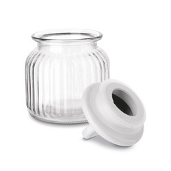 Słoik ozdobny z pokrywką ceramiczną Tadar Serce 650 ml okrągły