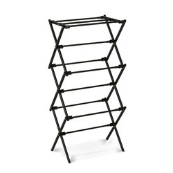 Suszarka na pranie pionowa teleskopowa Konighoffer Cortina 77.5 x 28 x 95 cm czarna