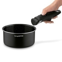 Zestaw garnków z odpinaną rączką Konighoffer Spinel Black 4 elementy bez indukcji