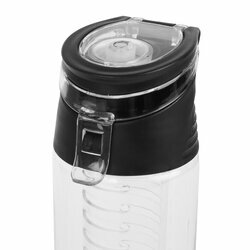 Butelka z wkładem na owoce i lód plastikowa Tadar 700 ml czarna