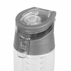 Butelka z wkładem na owoce i lód plastikowa Tadar 700 ml szara