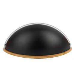 Chlebak nowoczesny Tadar Ovum 44 x 28.5 x 17 cm czarny
