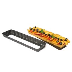 Forma do tarty z wyjmowanym dnem Tadar 35 x 11 x 2,5 cm prostokątna