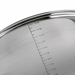 Garnek na indukcję ze stali nierdzewnej wysoki Konighoffer Faro 12 l