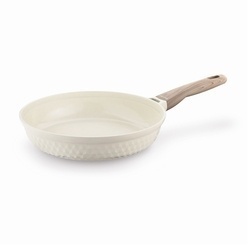 Komplet 3 patelni ceramicznych Konighoffer Rosti 20 24 28 cm kremowe