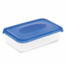 Komplet 4 pojemników na żywność Plast Team Polar 0,46 l 0,9 l 1,9 l 3 l prostokątne