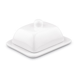 Maselniczka ceramiczna z pokrywką Tadar 16 x 13 x 8,5 cm biała