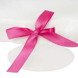 Patera ceramiczna Tadar Wstążka 25,5 x 11 cm okrągła róż