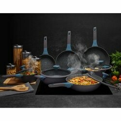 Rondel na indukcję marmurowy z pokrywką Starke Pro Luxury Grey 1,2 l