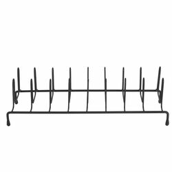 Stojak na pokrywki lub talerze Tadar 33,5 x 13,5 x 9 cm czarny
