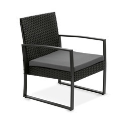 Stolik ze szklanym blatem i 2 fotele ogrodowe Tadar Madera