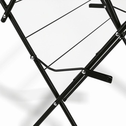 Suszarka balkonowa Tadar Marry 59 x 48 x 139 cm czarna trzypoziomowa