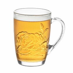 Szklanki do kawy i herbaty Tadar Róża 415 ml 6 szt. i 6 łyżeczek