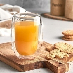 Szklanki termiczne do kawy Tadar Sublime 300 ml 6 szt. i 6 złotych łyżeczek koktajlowych