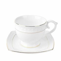 Zestaw dwóch filiżanek ze spodkami Tadar Etiuda porcelana NBC 280 ml