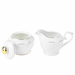 Cukiernica i mlecznik Tadar Etiuda porcelana NBC 280 ml/250 ml