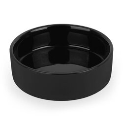 Cukiernica porcelanowa z pokrywką i łyżeczką Konighoffer 14,5 x 5 cm czarna