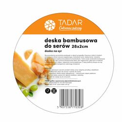 Deska bambusowa do serów Tadar 28 cm okrągła