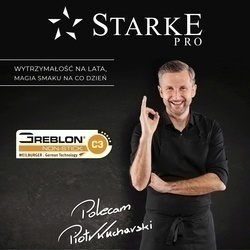 Garnek kwadratowy Starke Pro Chelsea non-stick 28 cm indukcja