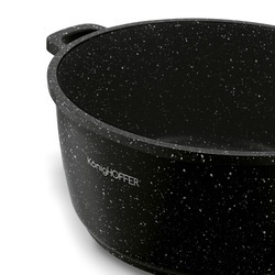 Garnek na indukcję z pokrywką Konighoffer Pollo Black 4,5 l