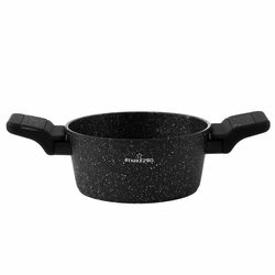 Garnek na indukcję z powłoką marmurową i pokrywką Starke Pro Ceres Marble 1,2 l