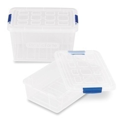 Komplet 2 pojemników na żywność Plastic Forte Mini 200 ml i 400 ml