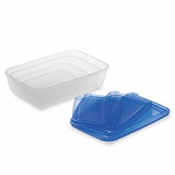 Komplet 4 pojemników na żywność Plast Team Polar 0,46 l 0,9 l 1,9 l 3 l prostokątne