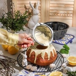 Kratka do studzenia ciasta okrągła Tadar 28 cm czarna
