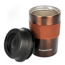 Kubek termiczny Konighoffer Elliot 330 ml brązowy