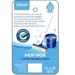 Mop z gąbką i metalowym regulowanym kijem Tadar Mox 80-110 cm mix kolorów