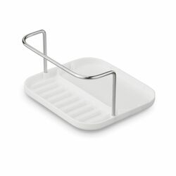 Ociekacz na sztućce z podstawką Tadar Clean 13,5 x 12 x 10,8 cm biały