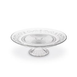 Patera na nóżce szklana na ciasto Tadar Piatto 25 cm