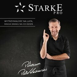 Rondel na indukcję marmurowy z pokrywką Starke Pro Luxury Grey 1,2 l