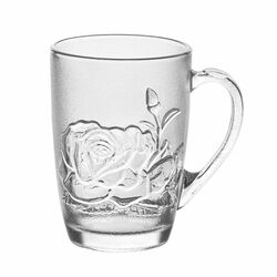 Szklanki do kawy i herbaty Tadar Róża 415 ml 6 szt. i 6 łyżeczek