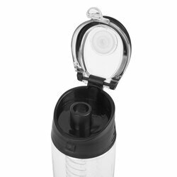 Butelka z wkładem na owoce i lód plastikowa Tadar 700 ml czarna