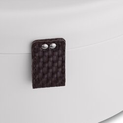 Chlebak stalowy Konighoffer Vespa 36 x 23,5 x 18,5 cm biały