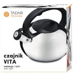 Czajnik nierdzewny Tadar Vita 2,5 l srebrny połysk