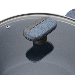 Garnek na indukcję non stick z pokrywką Starke Pro Double 6,6 l
