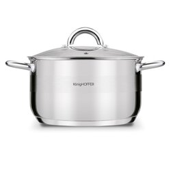 Garnek na indukcję ze stali nierdzewnej Konighoffer Faro 5,9 l