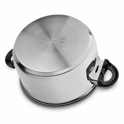Garnek ze stali nierdzewnej Tadar Basic 24 cm z pokrywką 5,7 l