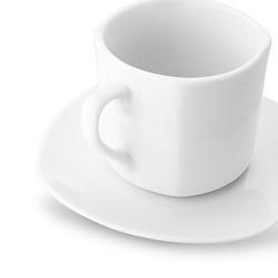Komplet 6 filiżanek do kawy ze spodkami Tadar 220 ml
