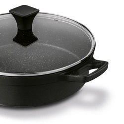 Patelnia aluminiowa na indukcję krótkie uchwyty Konighoffer Vitello 28 cm