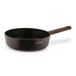 Patelnia głęboka na indukcję z pokrywką Starke Pro Starlet Brown 28 x 8 cm