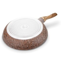 Patelnia na indukcję granitowa Konighoffer Brown Rock 28 cm