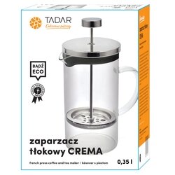 Zaparzacz tłokowy do kawy i herbaty Tadar Crema 0,35 l