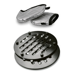 Zestaw garnków Konighoffer Pollo Grey 8 elementów 2 nakładki i 2 podkładki