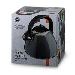 Czajnik tradycyjny na indukcję Konighoffer Norton 3 l szary
